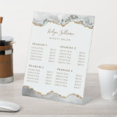 ホワイトゲート美しいサロン価格表台座符号 台座サイン (インサイチュ)