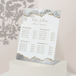 ホワイトゲート美しいサロン価格表台座符号 台座サイン