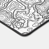 ホワイトゲーミングマウスパッドデスクパッド地形図 デスクマット (コーナー)