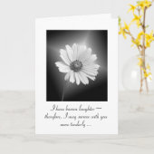 ホワイトコスモスグロー悔やみや弔慰 カード (黄色い花)