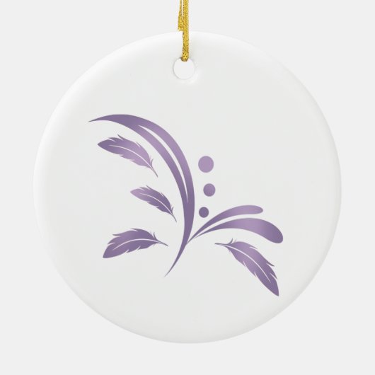 ホワイトコッカティエルオーナメント セラミックオーナメント (裏面)