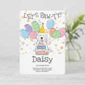 ホワイトコックポオカバポウドッグ誕生日パーティー 招待状 (スタンド正面)