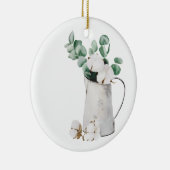 ホワイトコットン入り水缶 セラミックオーナメント (右)