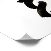 ホワイトコトンデチュラー顔 ポスター (角)