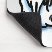 ホワイトコトンデトゥレア顔 マウスパッド (コーナー)