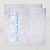 ホワイトコルセ結婚ットのドレスバチェロレッテ 招待状 (正面/裏面)