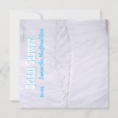 ホワイトコレッ結婚トのドレスブライダルシャワー 招待状 (正面)