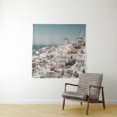 ホワイトコンクリート建物の空中撮影 タペストリー (インサイチュ)