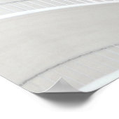 ホワイトコンクリート建物壁 ポスター (角)