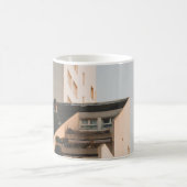 ホワイトコンクリート建物 コーヒーマグカップ (中央)
