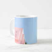 ホワイトコンクリート建物 コーヒーマグカップ (正面左)