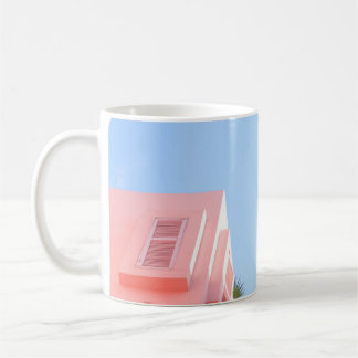 ホワイトコンクリート建物 コーヒーマグカップ