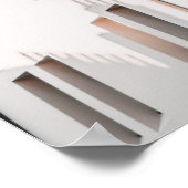 ホワイトコンクリート建物 ポスター (角)