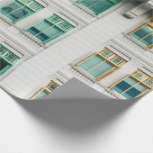 ホワイトコンクリート建物-3 ラッピングペーパー (角)