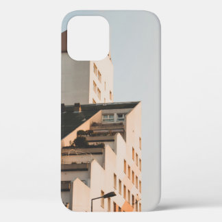 ホワイトコンクリート建物 iPhone 12ケース