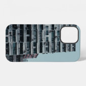 ホワイトコンクリート建物 iPhoneケース (裏面横)