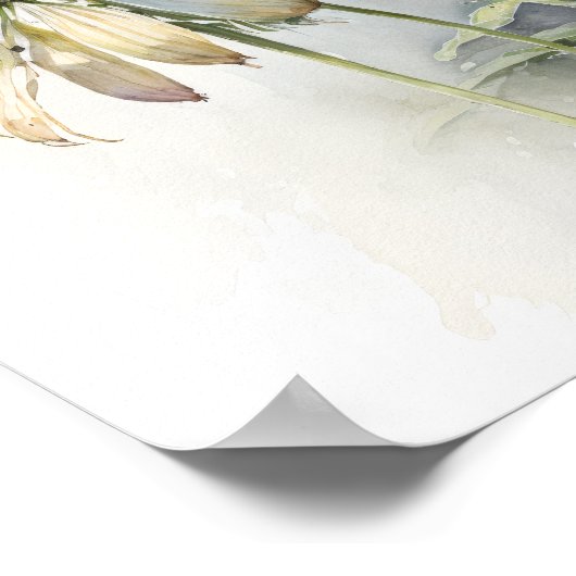 ホワイトコンフォローアートプリントポスター ポスター (角)