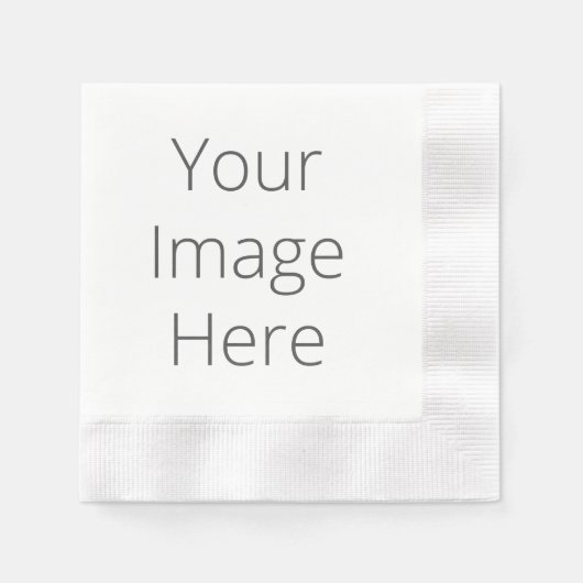 ホワイトコーインドカクテル紙ナプキンの作成 縁ありカクテルナプキン (正面)