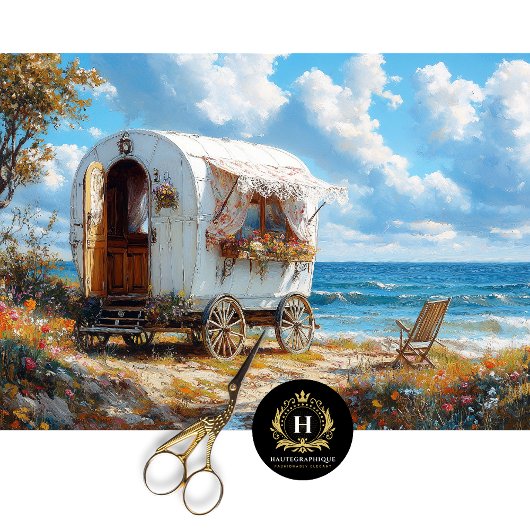 ホワイトコーストコテージジプシーキャラバンデクページ 薄葉紙