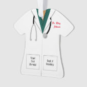 ホワイトコートグリーンスクラブスドクタープロフェッショナルオーナメント オーナメント (正面)