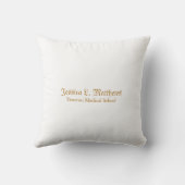 ホワイトコートセレモニー金ゴールドメディカル四角ギフトアイテム クッション (裏面)