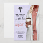 ホワイトコートメディカルスクール卒業招待状 招待状 (正面/裏面)