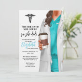 ホワイトコートメディカルスクール卒業招待状 招待状 (スタンド正面)