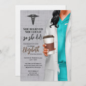 ホワイトコートメディカルスクール卒業招待状 招待状 (正面/裏面)