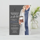 ホワイトコートメディカルスクール卒業招待状 招待状 (スタンド正面)