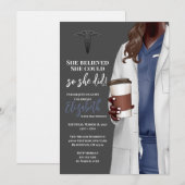 ホワイトコートメディカルスクール卒業招待状 招待状 (正面/裏面)