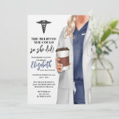 ホワイトコートメディカルスクール卒業招待状 招待状 (スタンド正面)