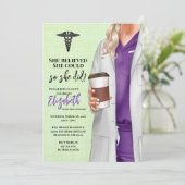 ホワイトコートメディカルスクール卒業招待状 招待状 (スタンド正面)