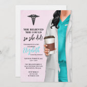 ホワイトコートメディカルスクール卒業招待状 招待状 (正面/裏面)