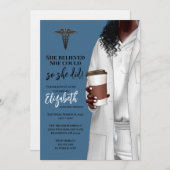 ホワイトコートメディカルスクール卒業招待状 招待状 (正面/裏面)