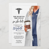 ホワイトコートメディカルスクール卒業招待状 招待状 (正面/裏面)