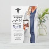 ホワイトコートメディカルスクール卒業招待状 招待状 (スタンド正面)