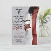 ホワイトコートメディカルスクール卒業招待状 招待状 (スタンド正面)