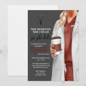 ホワイトコートメディカルスクール卒業招待状 招待状 (正面/裏面)