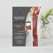 ホワイトコートメディカルスクール卒業招待状 招待状 (スタンド正面)