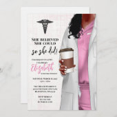 ホワイトコートメディカルスクール卒業招待状 招待状 (正面/裏面)