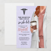 ホワイトコートメディカルスクール卒業招待状 招待状 (正面/裏面)