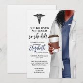 ホワイトコートメディカルスクール卒業招待状 招待状 (正面/裏面)