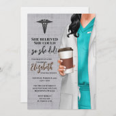 ホワイトコートメディカルスクール卒業招待状 招待状 (正面/裏面)