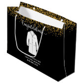 ホワイトコート医師おめでとう ラージペーパーバッグ (正面アングル)