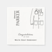 ホワイトコート式おめでとうさん スタンダードカクテルナプキン (正面)