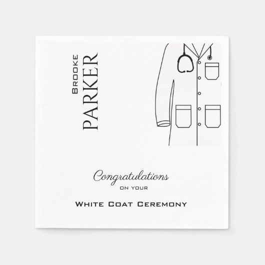 ホワイトコート式おめでとうさん スタンダードカクテルナプキン (正面)
