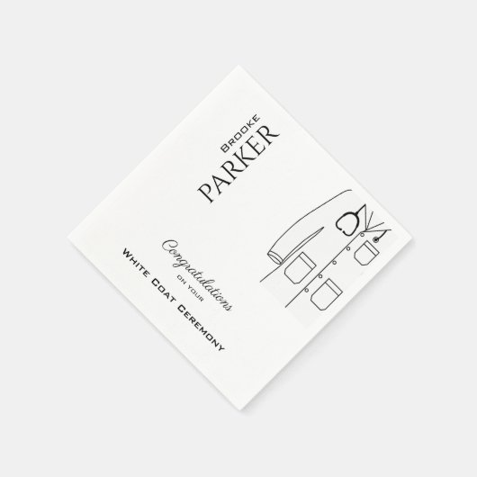 ホワイトコート式おめでとうさん スタンダードカクテルナプキン (角)