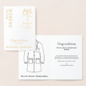 ホワイトコート式おめでとう新医師 箔カード (ディスプレー)