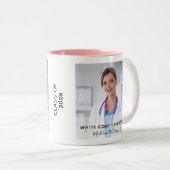 ホワイトコート式の写真名日付 ツートーンマグカップ (正面右)