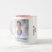 ホワイトコート式の写真名日付 ツートーンマグカップ (正面左)